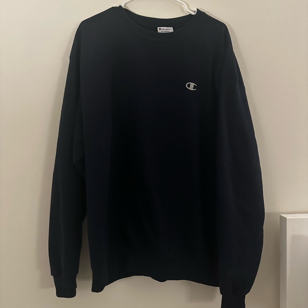 Champion Navy Blue Crewneck Sweater